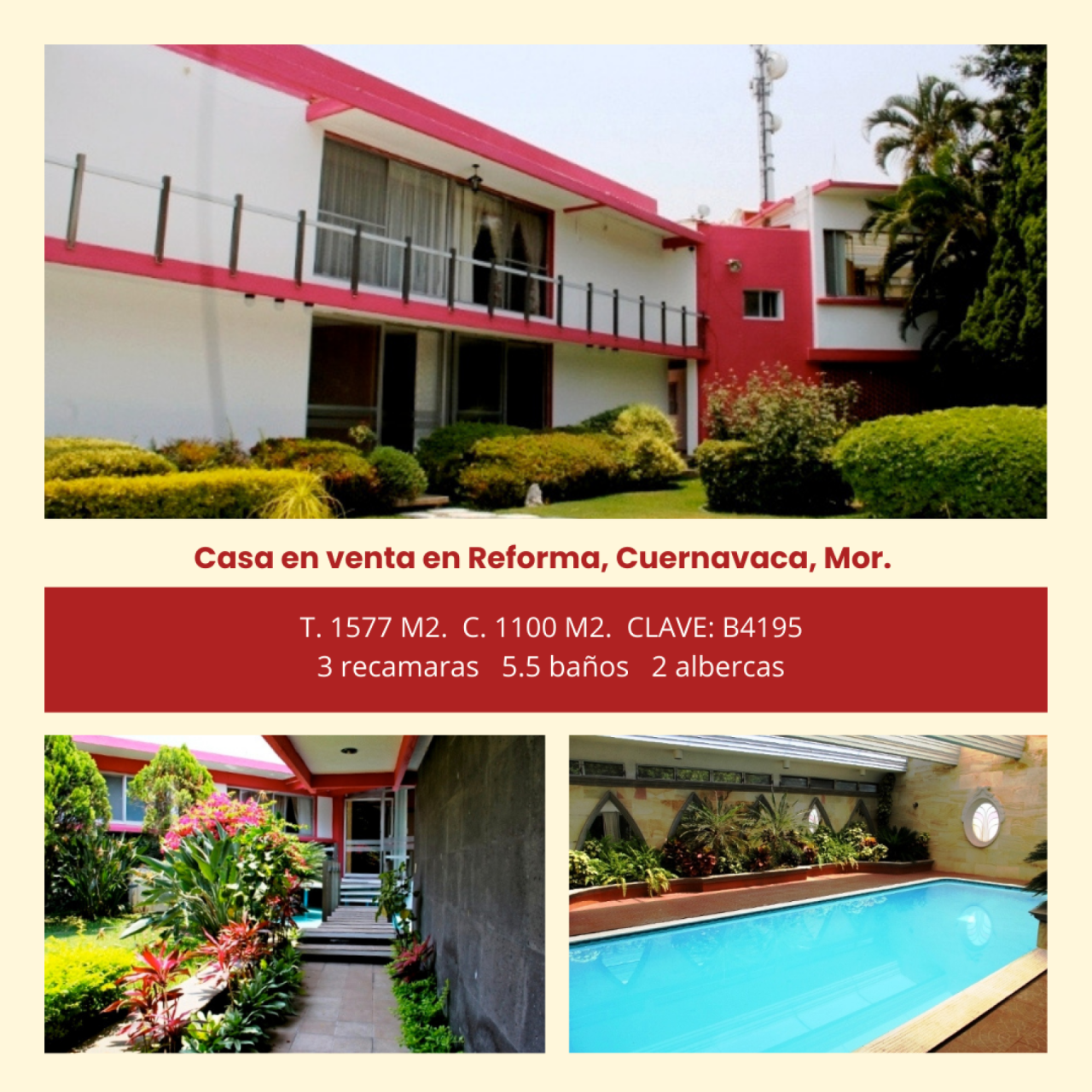 Casas en Reforma